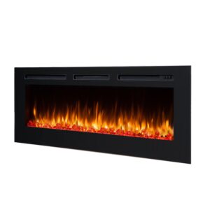 RICHEN Fiamma 60" Elektrische Inbouwhaard - Zwart