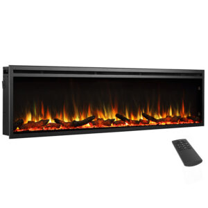 BALDERIA Atalanta 72" Elektrische Haard - Zwart