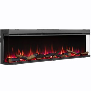 BALDERIA Athena 72" Elektrische Haard - Zwart