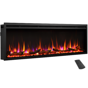 BALDERIA Atalanta 60" Elektrische Haard - Zwart