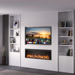 BALDERIA Atalanta 60" Elektrische Haard - Zwart