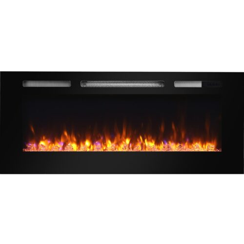 BALDERIA Fiamma 48" Elektrische Inbouwhaard - Zwart