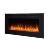 BALDERIA Fiamma 48" Elektrische Inbouwhaard - Zwart