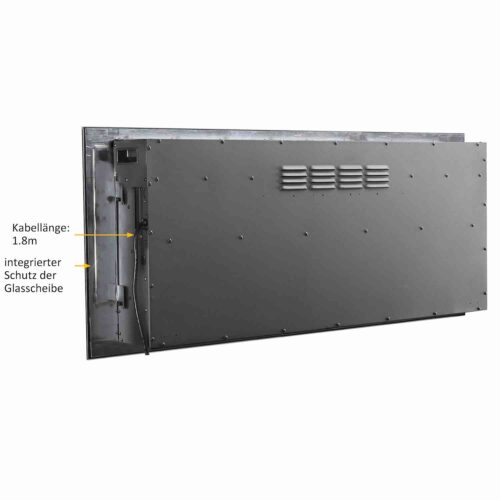 BALDERIA Fiamma 48" Elektrische Inbouwhaard - Zwart