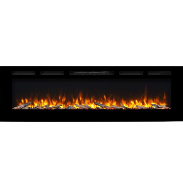 RICHEN Fiamma 68" Elektrische Inbouwhaard - Zwart