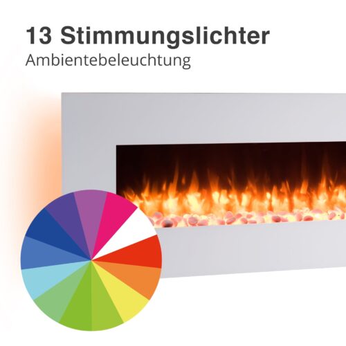 BALDERIA Yoash Elektrische Wandhaard - Wit