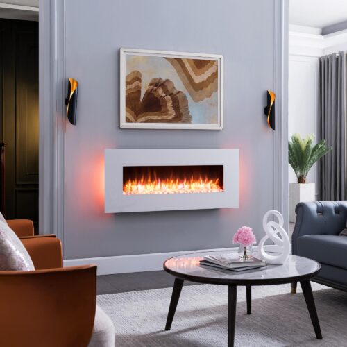 BALDERIA Yoash Elektrische Wandhaard - Wit