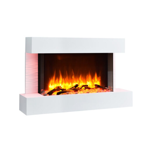 BALDERIA Aidan Elektrische Wandhaard - Wit