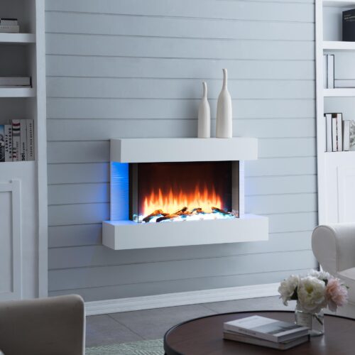 BALDERIA Aidan Elektrische Wandhaard - Wit