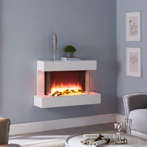 BALDERIA Aidan Elektrische Wandhaard - Wit