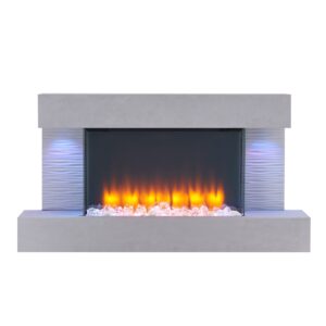 BALDERIA Aieda Elektrische Wandhaard - Betonlook