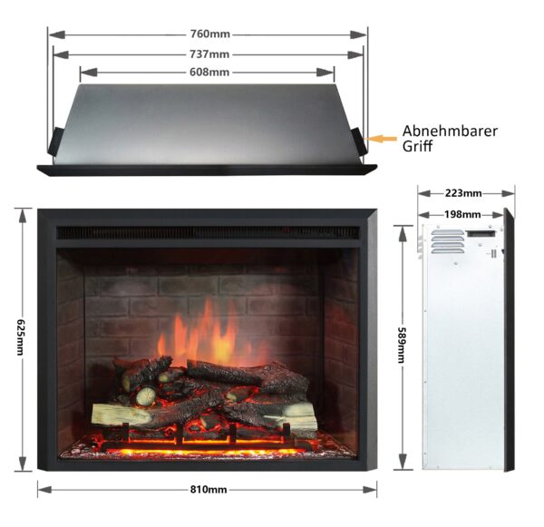 RICHEN Calida 30" Elektrische Haard