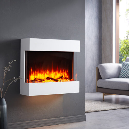 BALDERIA Alva Elektrische Wandhaard - Wit