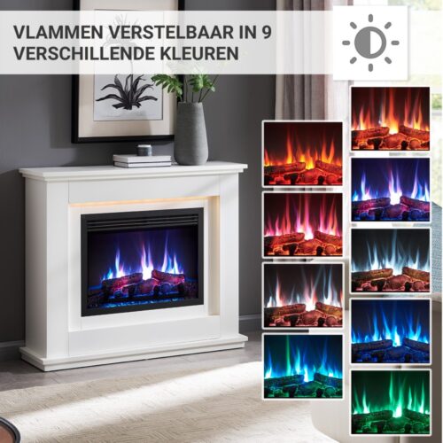 Elektrische haard Basel vlamkleuren