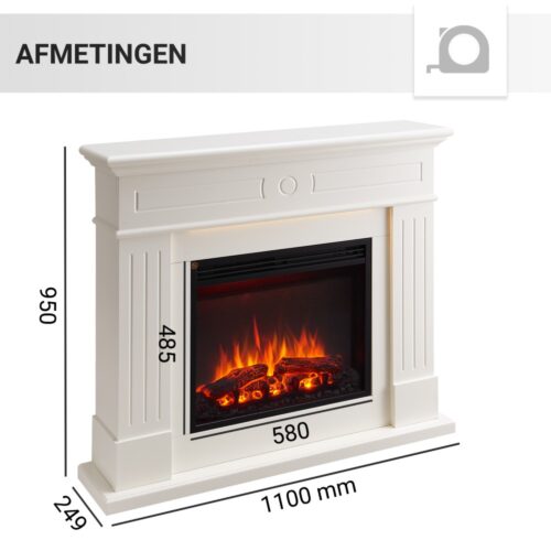 Elektrische sfeerhaard Lenaro afmetingen