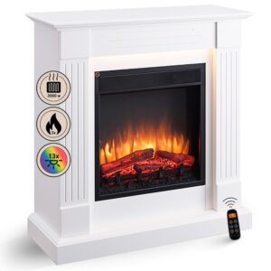 Elektrische haard Luanda Wit