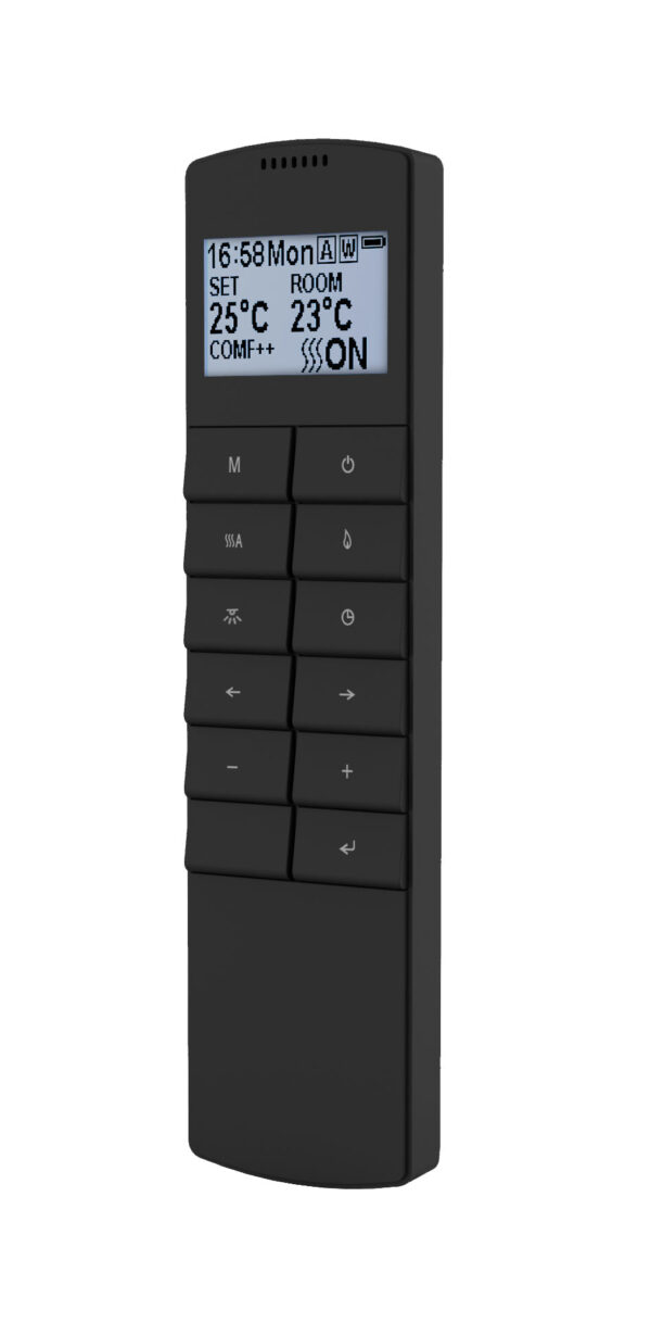 RICHEN Fiamma 60" Elektrische Inbouwhaard - Zwart