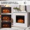 Elektrische haard Fria Wit dimbaarheid