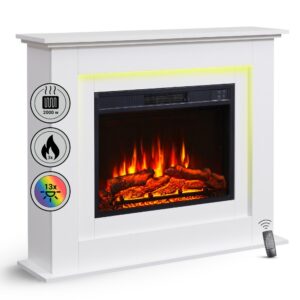 Elektrische haard Fria Wit productfoto