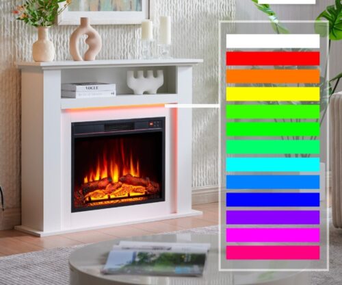 Elektrische haard Lisboa Wit - Sfeerverlichting