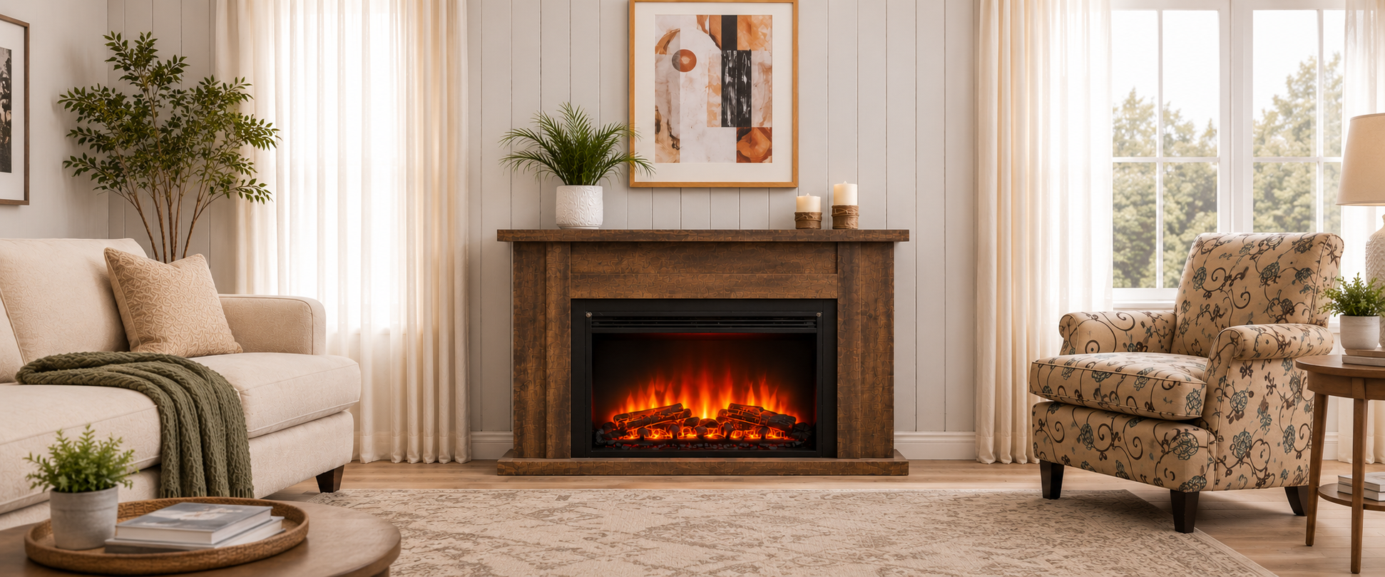 Elektrische Haarden Banner Home